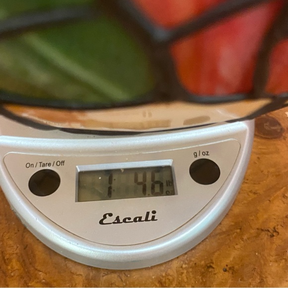 Vintage Tiffany Style Stained Plastic Light Shade Butterflies Shade Only -Read - Picture 7 of 16